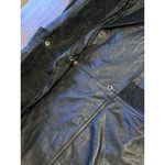 Vintage Pelle Studio Black Leather Trench Coat Full Length Long Duster Jacket Photo 9