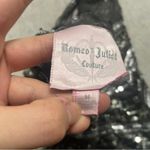 Romeo + Juliet Couture Romeo & Juliet Sheer Grey Sequined Racerback Glam Night Out Top Blouse Photo 7