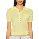 LIONESS Untamed Short Sleeve Top in Butter Photo 0