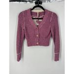 Pilcro Anthropologie Icon Cardigan in Pink Photo 2