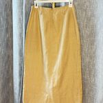 Intermix NWT  Arabella Beige Midi Skirt Size 2 Linen Blend Photo 3