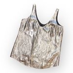 J.Crew J. Crew Cate Gold Jacquard Metallic Silk Paisley Print Top Size 2 Photo 3