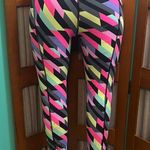 Victoria's Secret  Sport Pink and Yellow Leggings with Geometric Design Photo 5