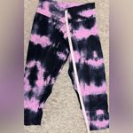 Booty By Brabants  Pink Black Tie Dye Textured Leggings EUC S Photo 4