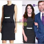 Opening Ceremony  black belted sleeveless scuba shift dress‎ size 6 Photo 1