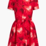 NWOT Valentino heart print dress SIZE 6 Red Photo 0