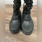 Sorel Vintage Black Midi Lace Up Winter Fleece Lined Faux Fur Collar Size 7 Photo 4