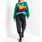 Lisa Says Gah  Campagne Knit Sweater, Cottage Scene, XS/S Photo 4