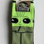 Disney Star Wars The Mandalorian + baby Yoda Grogu 2 Pair Crew Socks 6 1/2-12 Photo 0