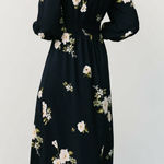 Baltic Born  Karalie Navy Floral Midi Dress Photo 0