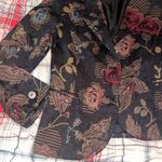 H&M  Black Floral Blazer Photo 5