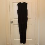 Diane Von Furstenberg  Elegant Crossover V-Neck Black Jumpsuit.  Size-6 Photo 2