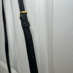 Ralph Lauren Lauren‎  Black Faux Leather Crossbody Bag Small Gold Hardware Photo 5