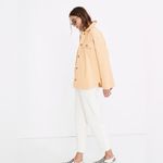 Madewell Brushed Herringbone Knit Shirt Jacket in candle flame color Photo 4
