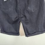 Blue Savvy  Black Distressed Jean Shorts NWT Size 22 Mid-Rise Black Denim Shorts Photo 5
