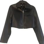 ZARA Black Leather Jacket Photo 0