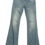 Harley Davidson Harley-Davidson NWT Curvy Boot Cut Jeans Skull Embellished, Light Wash (Size: 0) Photo 0