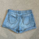 Old Navy light wash blue high rise jean denim shorts in size 10 Photo 1
