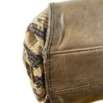 Kooba Brown Leather Snakeskin Tote Shoulder Bag Women Photo 10
