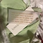 Love Shack Fancy Sunny Lace Trimmed Pintucked Camisole light green XL Photo 8