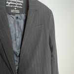 Norma Kamali  pinstriped Boyfriend Jacket Photo 1