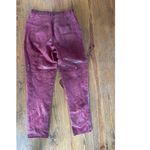 Vintage Margaret Godfrey High Rise Burgundy/Red 100% Leather Suede Pants, sz 12 Red Photo 4