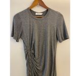ALC Sally Ruched Short Sleeve T Shirt Dress in Heather Gray Soft Small EUC Photo 2