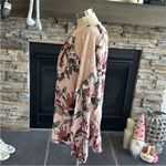 Kori Pink and Cream Ruffled Cut Out Blouse Photo 6