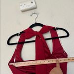 House Of CB  S Tall  'Loulette' Red Halter Neck Bow Mini Dress NWOT Photo 6