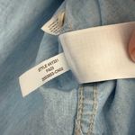 J.Crew  Relaxed Fit Chambray Shirt Womens 8 Blue Long Sleeve Button Up Preppy Photo 8