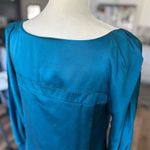 See By Chloe  Women's Size 4 Peacock Blue Silk Mini Dress Party Cocktail Photo 3