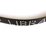 Old Navy Leather Belt Women M/L Black Studded Rhinestone Zodiac LIBRA Y2K 2001 Photo 4