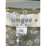 Umgee  hi low dress Floral‎ Olive Daisy Plus Size 2X Ruffle Photo 4
