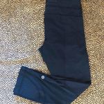 Lululemon Crop Black Legging Sz 4 Photo 0