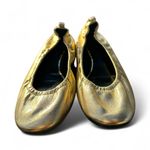 Lanvin Gold Elastic Ballet Flats Photo 4