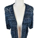 Carolyn Taylor  Blue Knit Cardigan Size M Photo 2
