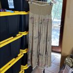 Free People  Kahula Smock Embrdrd Convertible Skirt Dress Green Tie Dye Sz Small Photo 6