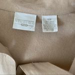 Studio C Plus Tan Linen Blend Button Front Shirtdress Long Modest Dress Size 16W Photo 4