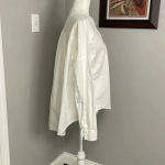 Loft  White Long Sleeve High Low Blouse Top Size Large Photo 1