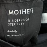 MOTHER Insider Crop Step Fray Jeans Not Guilty Black Women’s Size 25 Raw Hem Photo 12