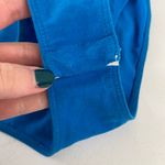 ZARA EUC  women’s bright blue off-shoulder ruffle sleeve fitted bodysuit large‎ Photo 3