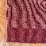 maroon burgundy red two toned knit skirt Photo 3