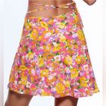 ZARA  Women’s Pink Orange‎ Purple Floral Wrap Skirt Size Small NWT Photo 7