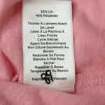 Talbots  Plus Size Pink Tie Sleeve Linen Top T-shirt 2X Soft Girl Pastel Photo 8