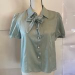 ZARA Silk / Satin Blouse Button Down Photo 0