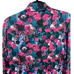 Haute Hippie Floral Print Silk Henley Shirt Dress S Photo 11