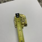 Signed AJC Costume Brooch Pin Gold Tone Photo 3