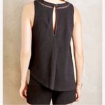 Elevenses ANTHROPOLOGIE  Black Santa Ana Romper Size Medium Photo 1