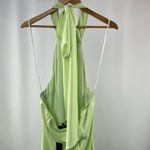 Lulus NWT ‎ Soiree Season Satin Halter Mini Dress In Light Green Size Extra Large Photo 7