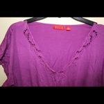 Elle  | Purple V neck blouse Photo 1